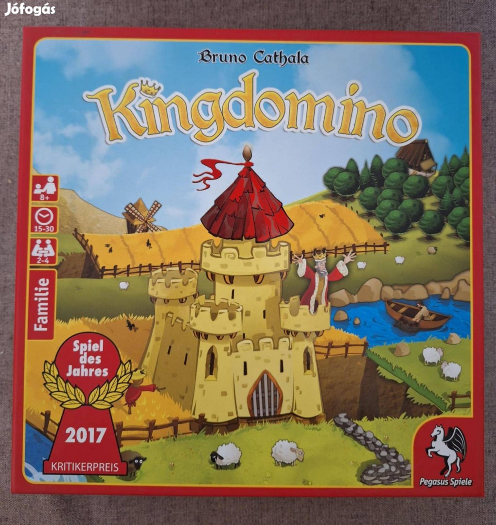 Kingdomino társasjáték húzótoronnyal