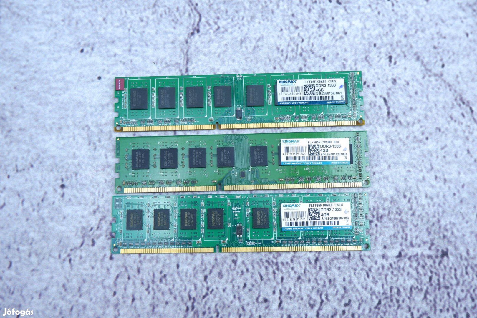 Kingmax 12GB /3x4GB/ DDR3 1333MHz RAM memória