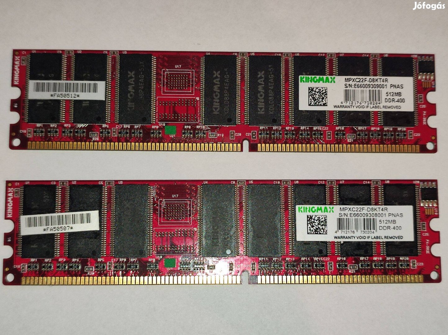 Kingmax 1GB (2x512MB) DDR-400 Mpxc22F-D8KT4R memória