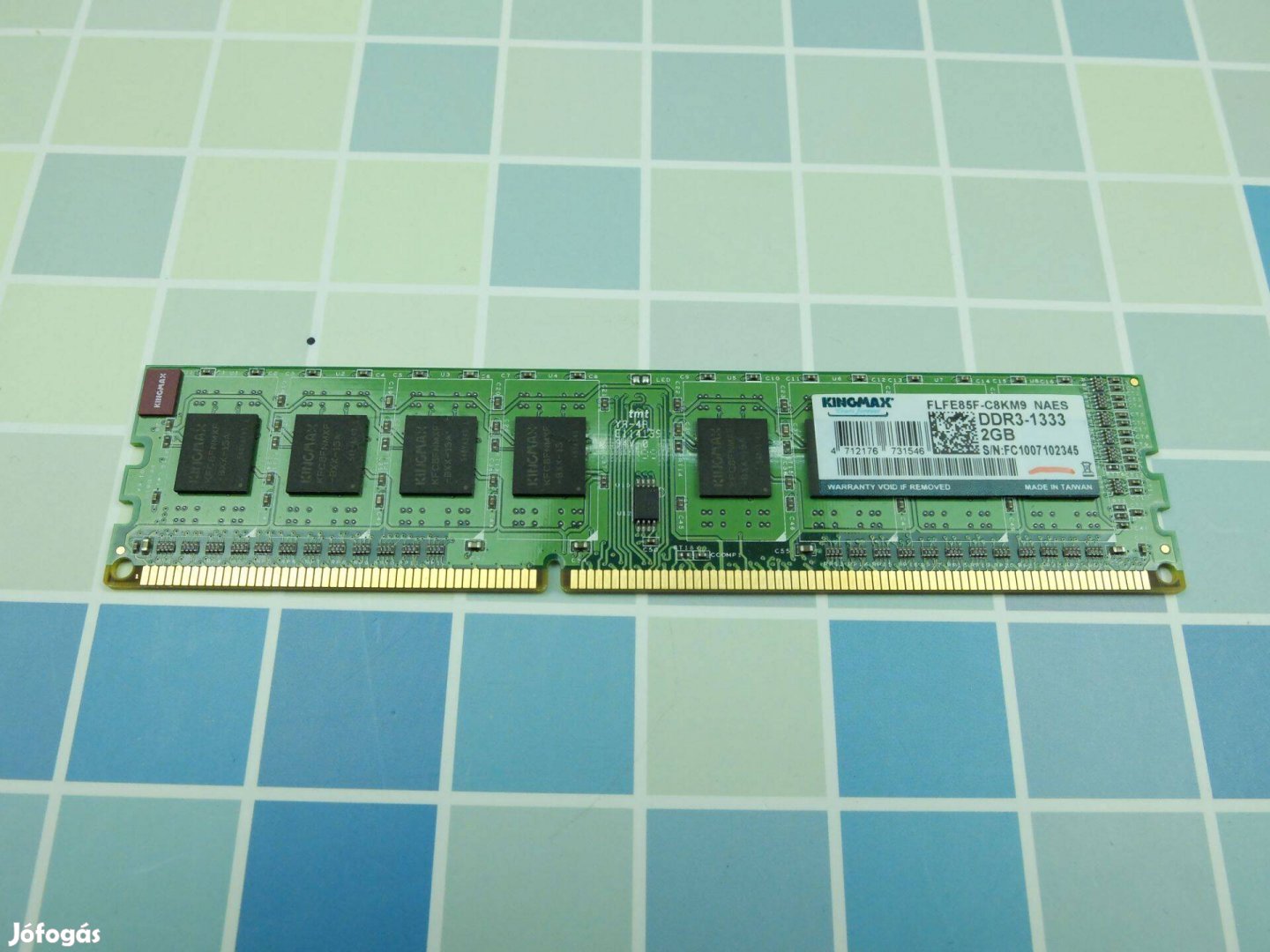 Kingmax 2GB DDR3 1333MHz RAM memória asztali gépbe