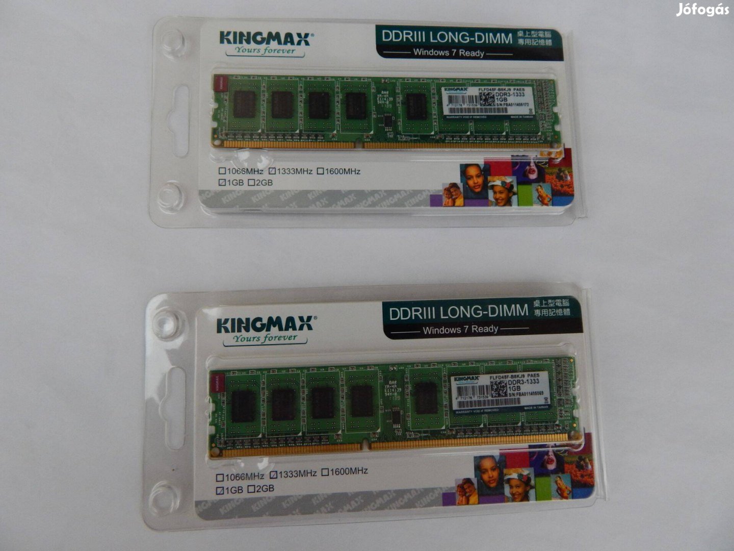Kingmax 2GB DDR3 1333 MHz 2 X 1GB Desktop Memória pár