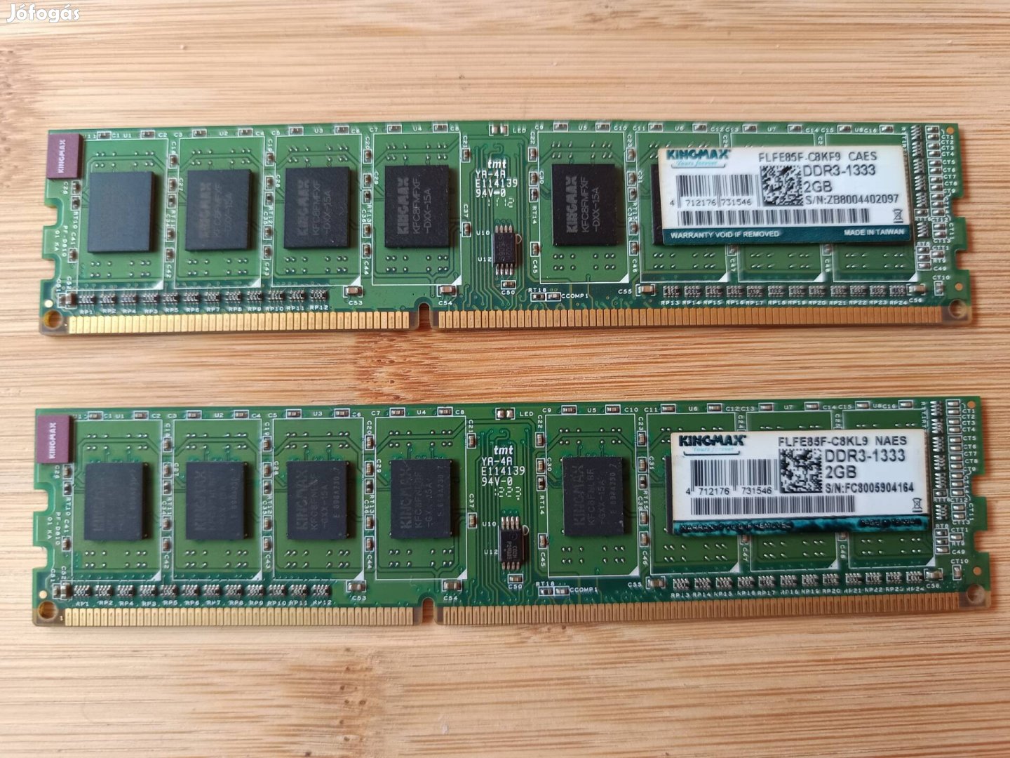 Kingmax DDR3 1333mhz 2x2gb memória eladó