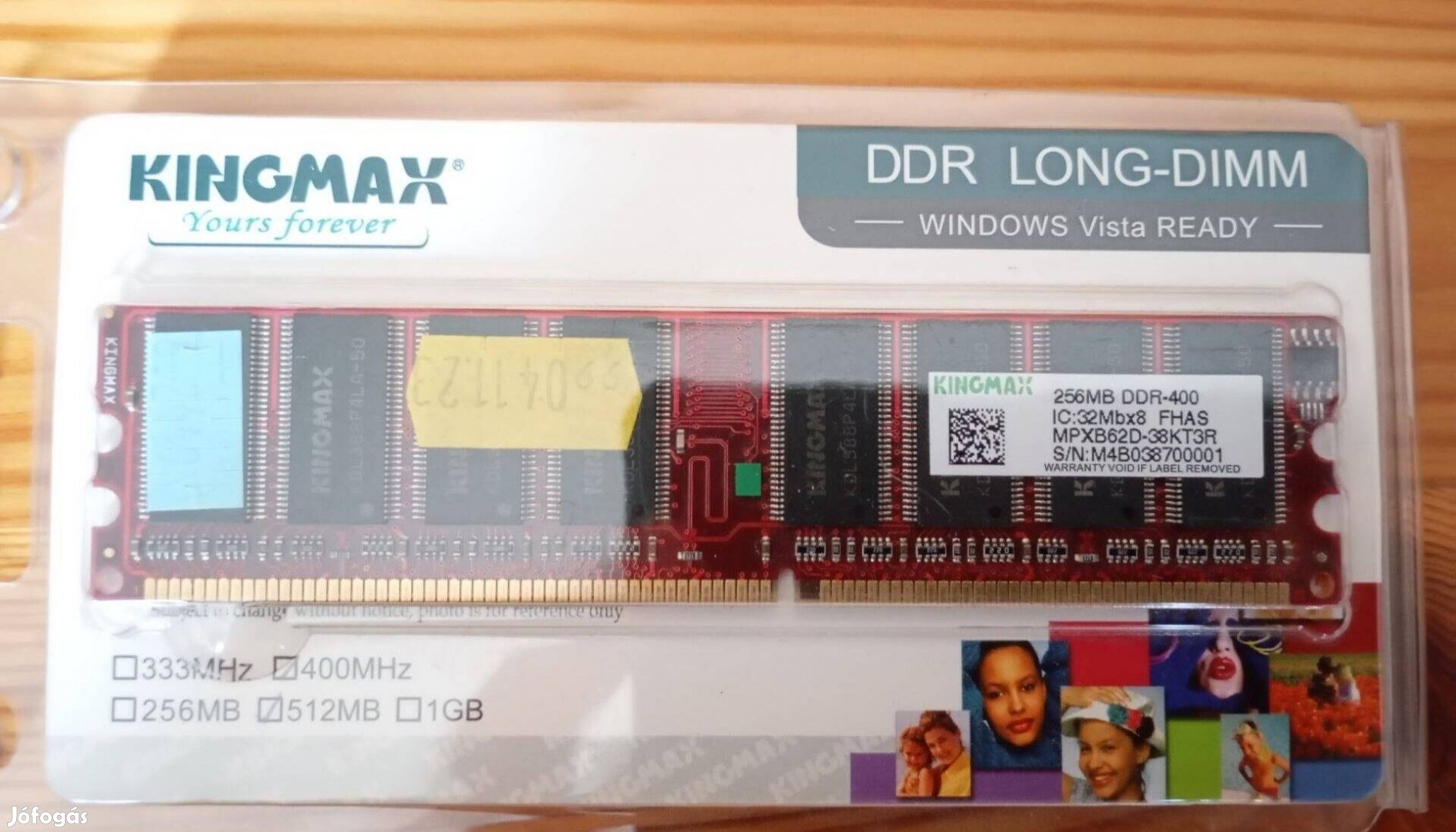 Kingmax DDR RAM 256MB 400 MHz, valószínűleg új