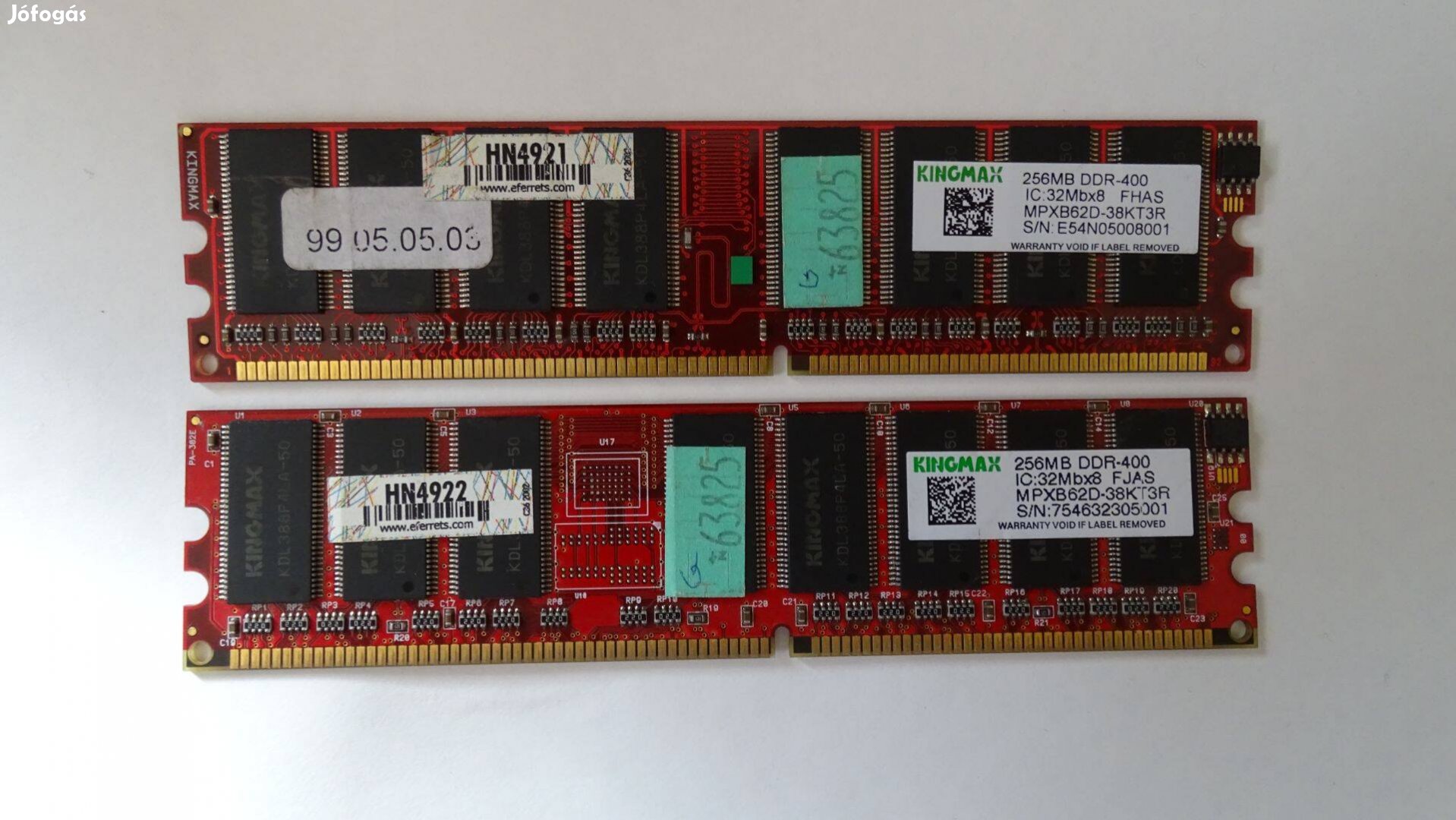Kingmax memória DDR-400 (egyoldalas)