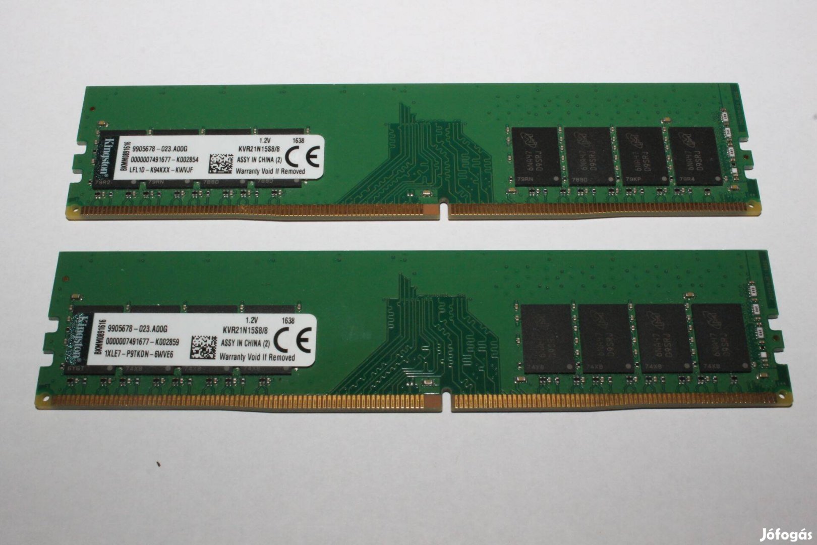 Kingston 16GB 2133 MHz DDR4 pár 2x8GB