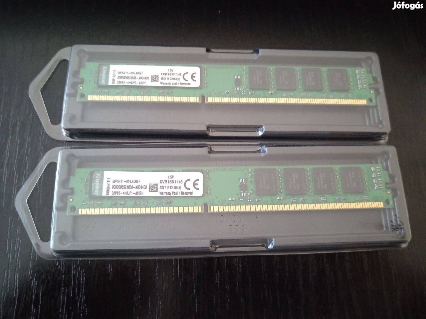 Kingston 16Gb (2x8Gb) DDR3 1600mhz újszerű PC memóriák Kvr16N11/8