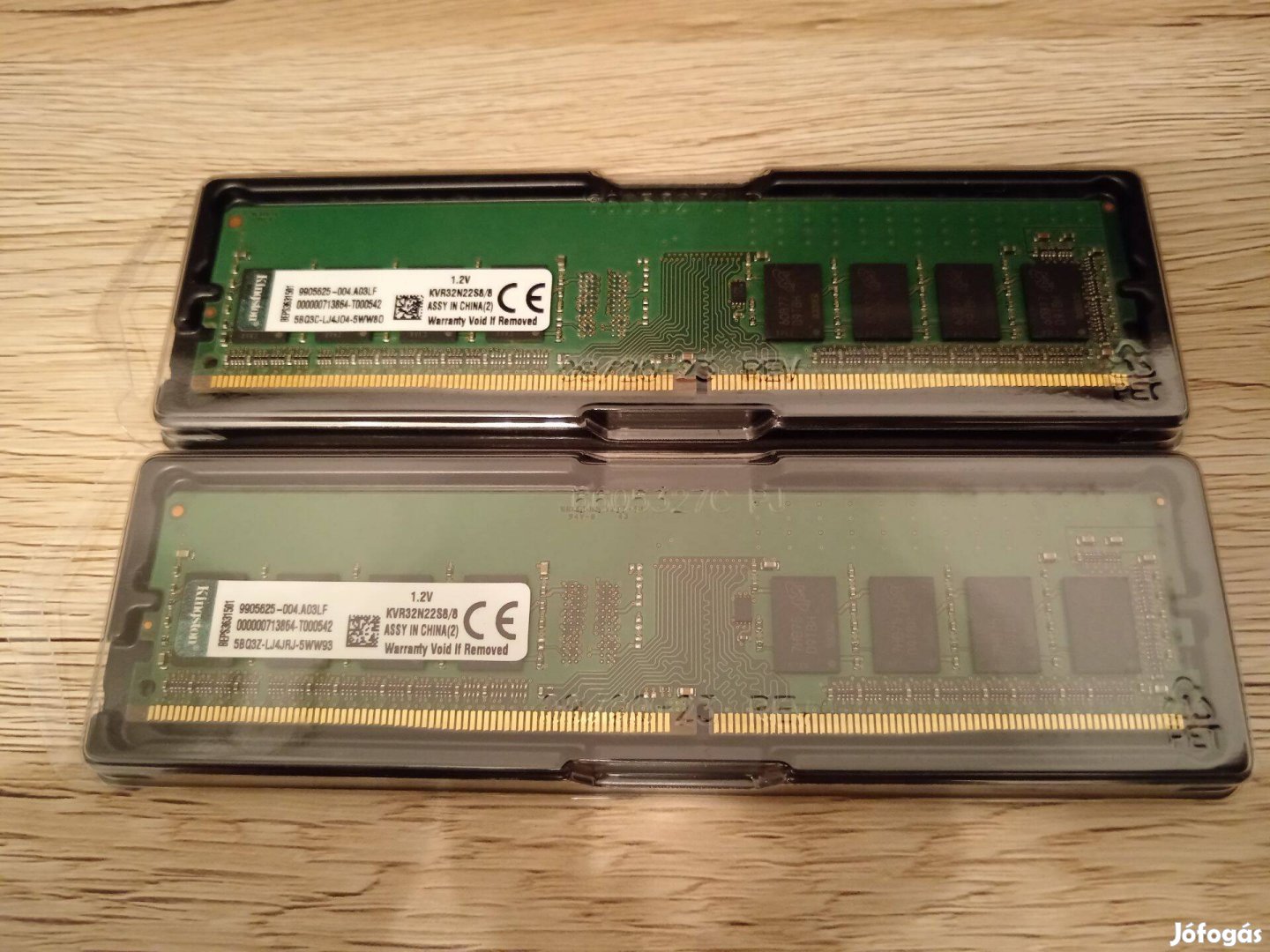 Kingston 16Gb (2x8Gb) DDR4 3200mhz desktop memóriák új Kvr32N22S8/8