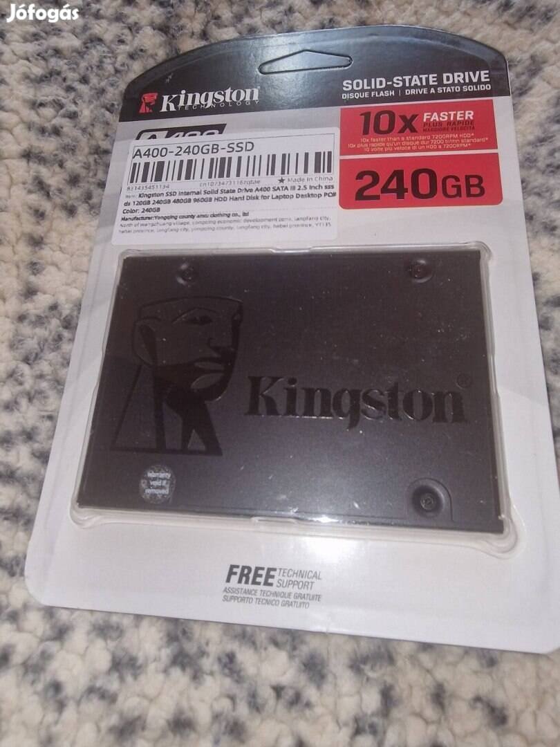 Kingston 240Gb-os SSD új eladó.