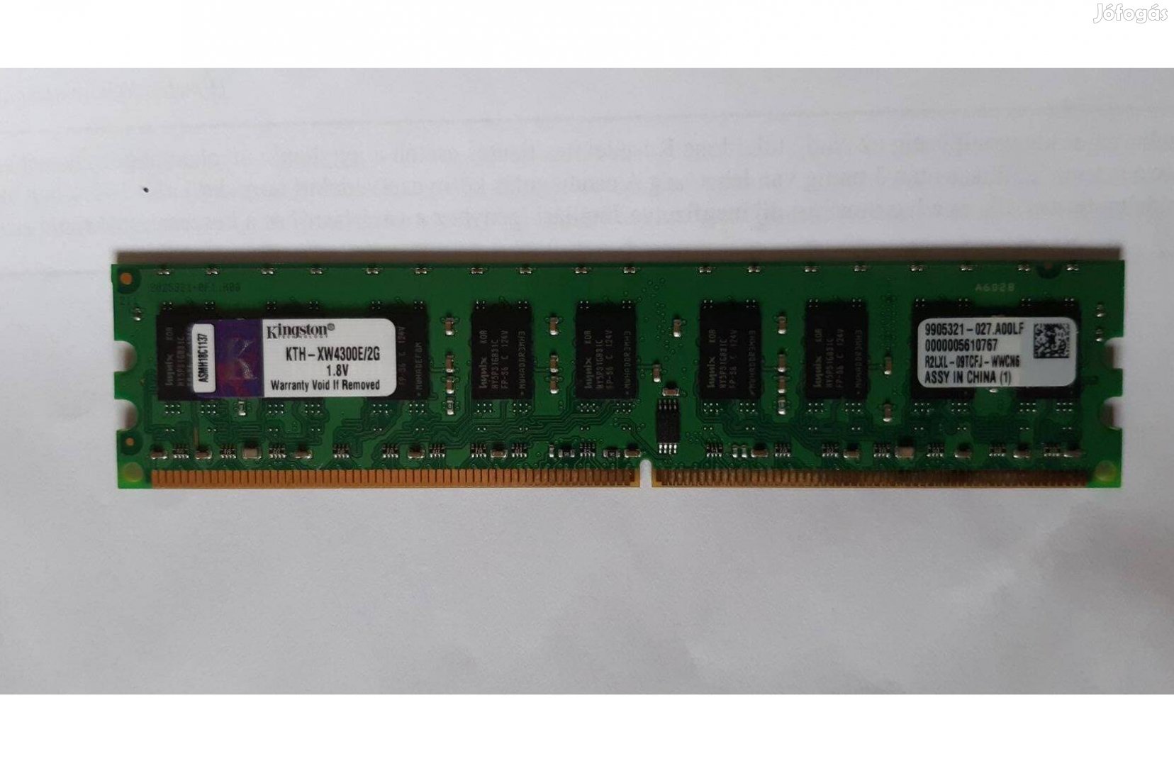 Kingston 2GB DDR2 667MHz KTH-Xw4300/2G Ram eladó!