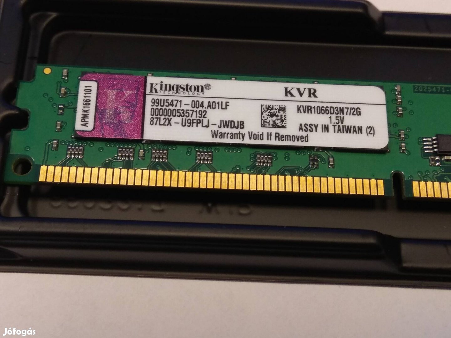 Kingston 2GB DDR3 Kvr1066D3N7/2G memória 