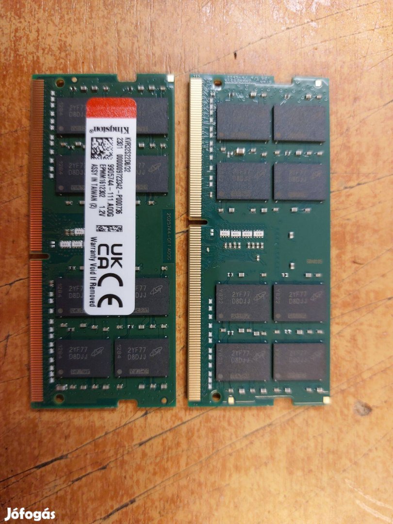 Kingston 32 GB 3200 MHz DDR4 notebook RAM Akcióó!!