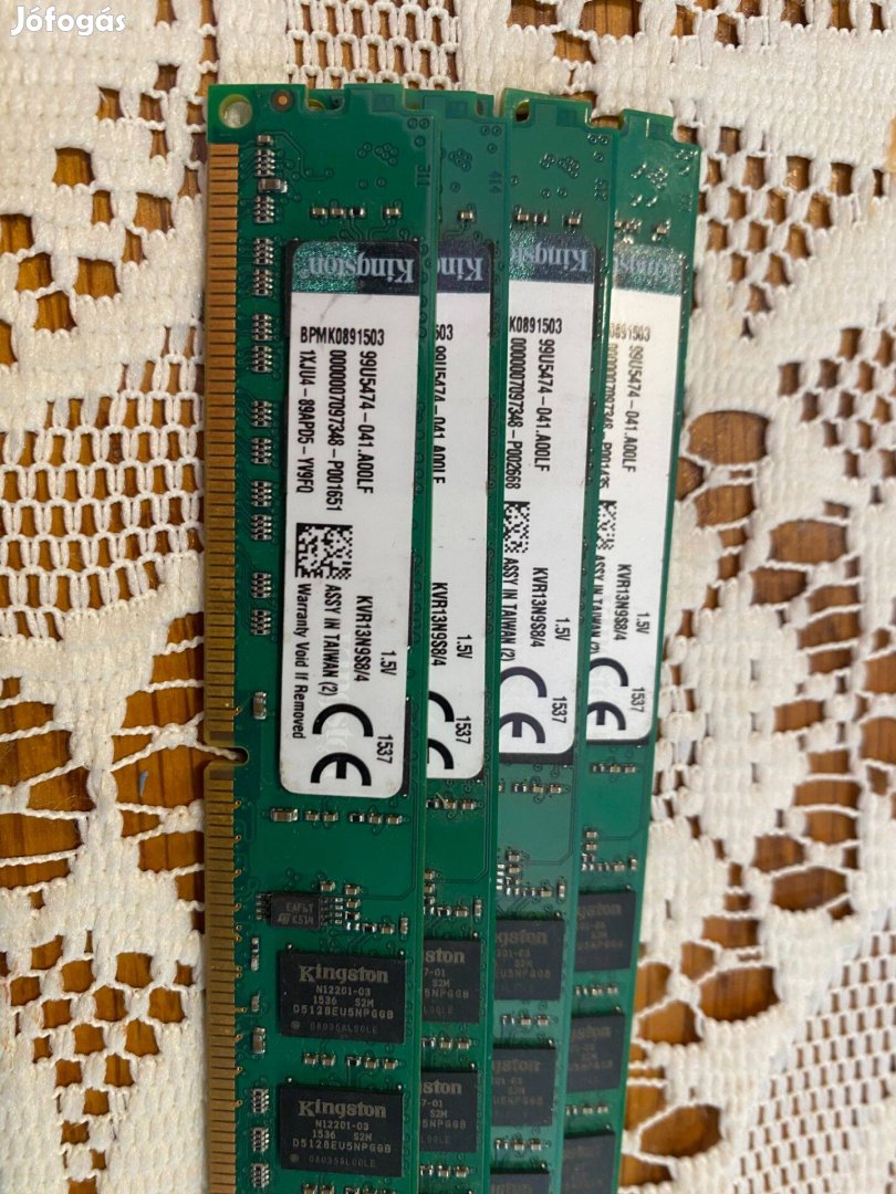 Kingston 4GB DDR3 RAM-ok eladók