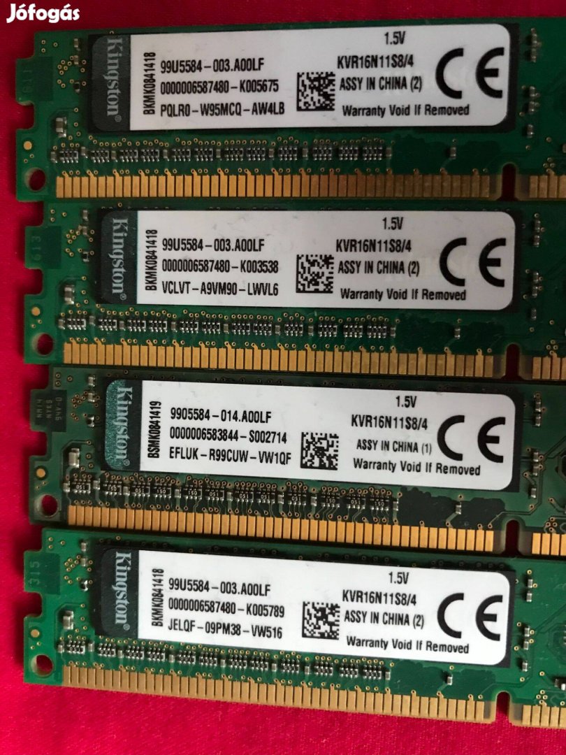 Kingston 4x4 16GB DDR3 RAM