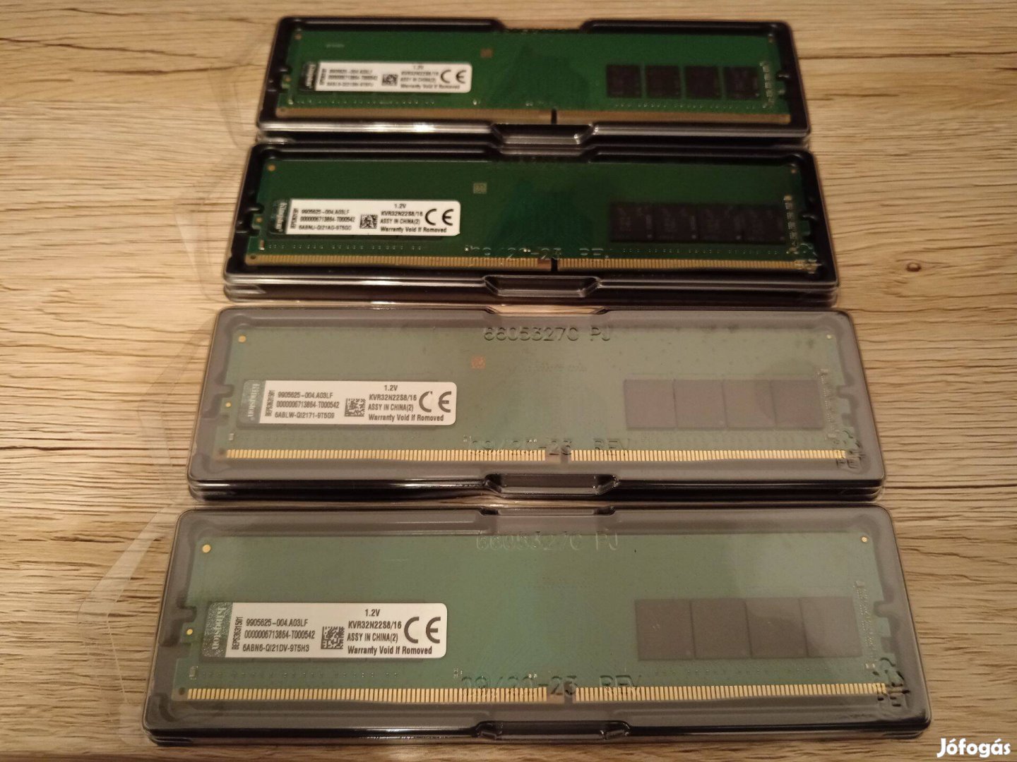 Kingston 64Gb (4x16Gb) DDR4 3200mhz desktop memóriák új Kvr32N22S8/16