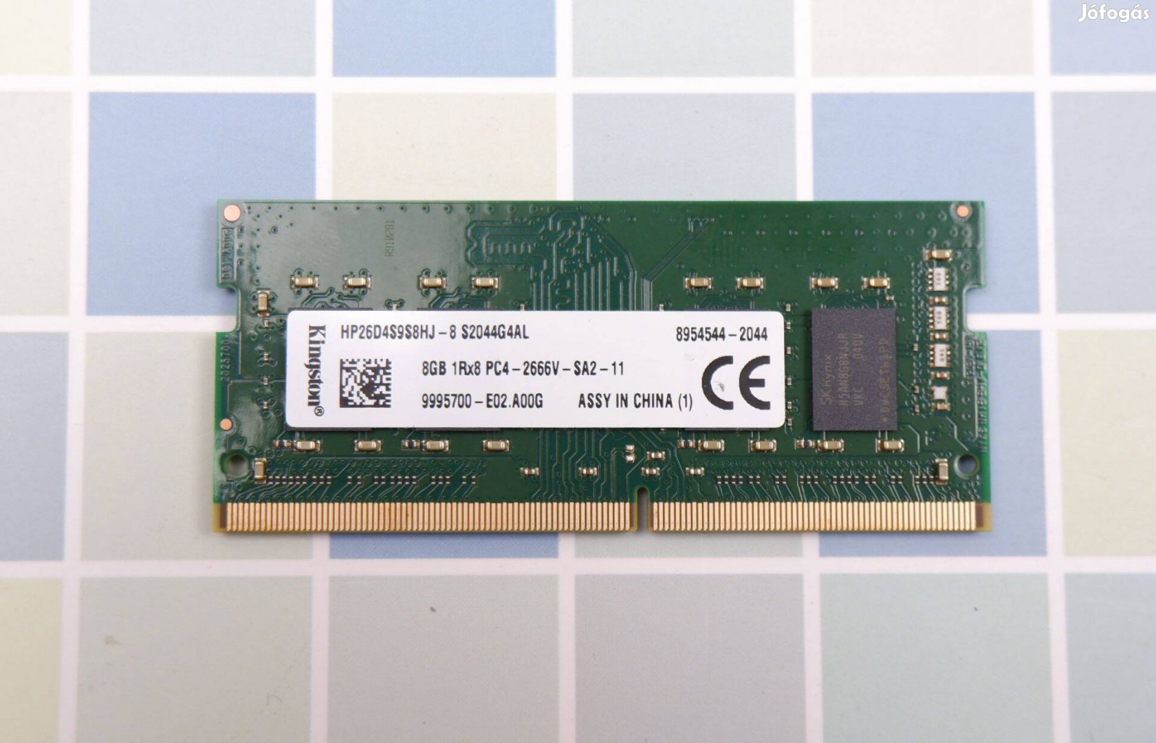 Kingston 8GB DDR4 laptop memória 2666MHz 8GB 1Rx8 PC4-2666V-SA2-11