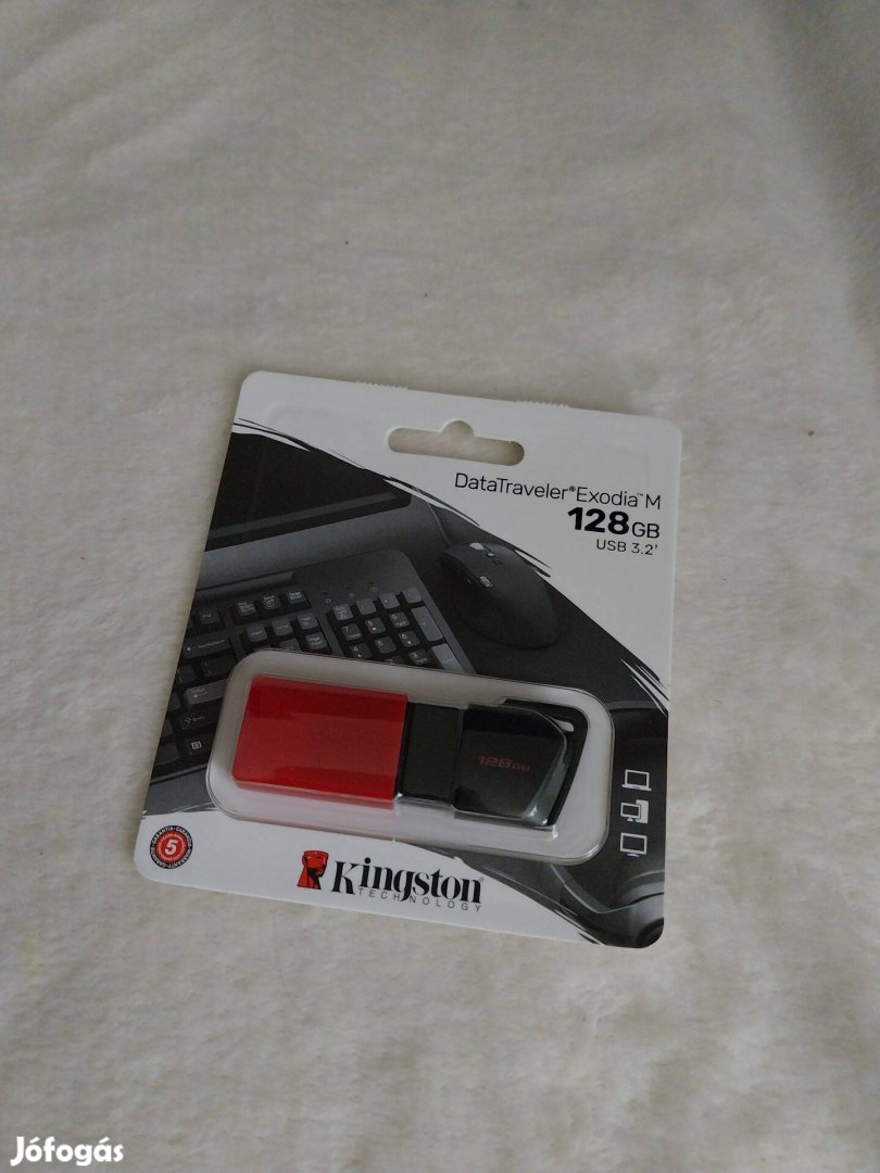 Kingston Data Traveler pendrive 128 GB USB 3.2 Új