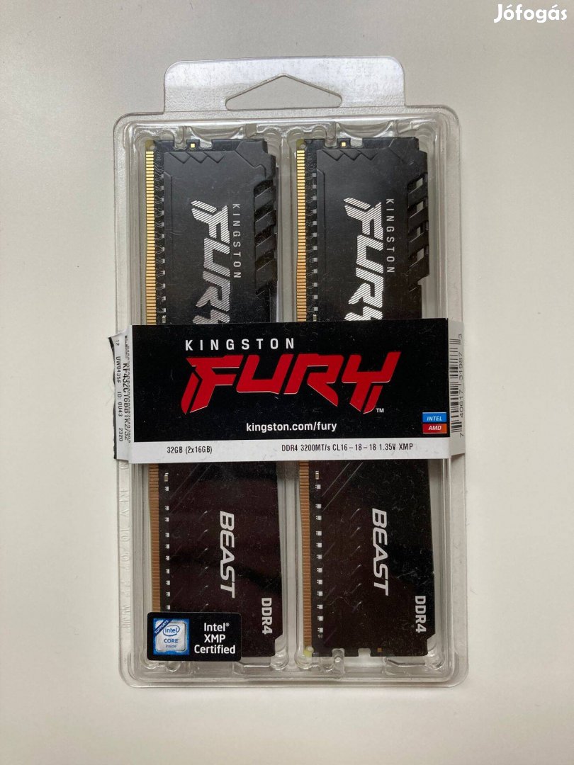 Kingston Fury Beast 2x16GB DDR4 3200MHz Memória RAM