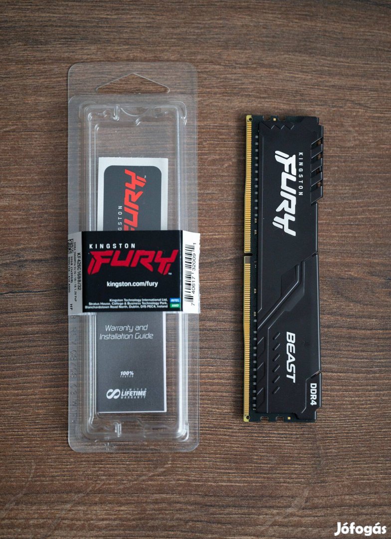 Kingston Fury Beast DDR4 32GB 2666MHz CL16 DIMM 1.2V memória