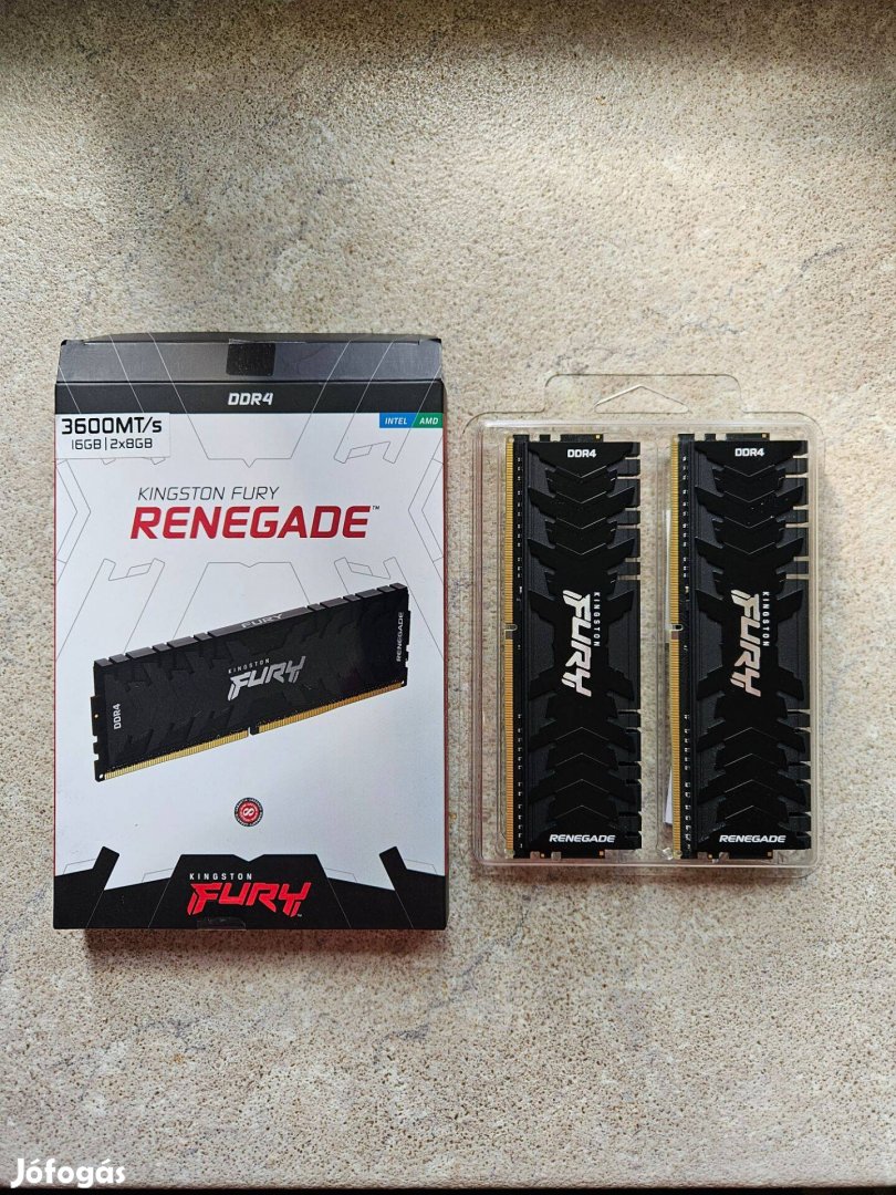 Kingston Fury Renegade 16 GB kit (2x8 GB) CL16 3600 Mhz eladó!