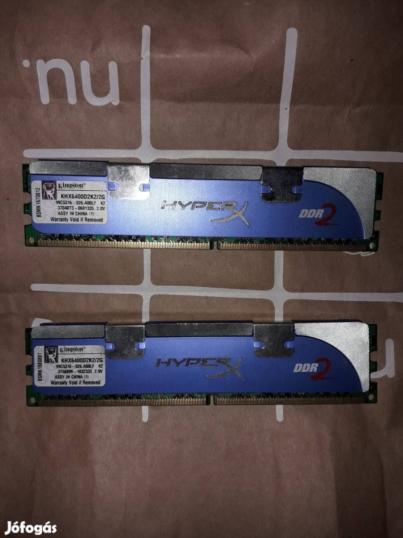 Kingston Hyper X ddr2 ram (2x1 GB)