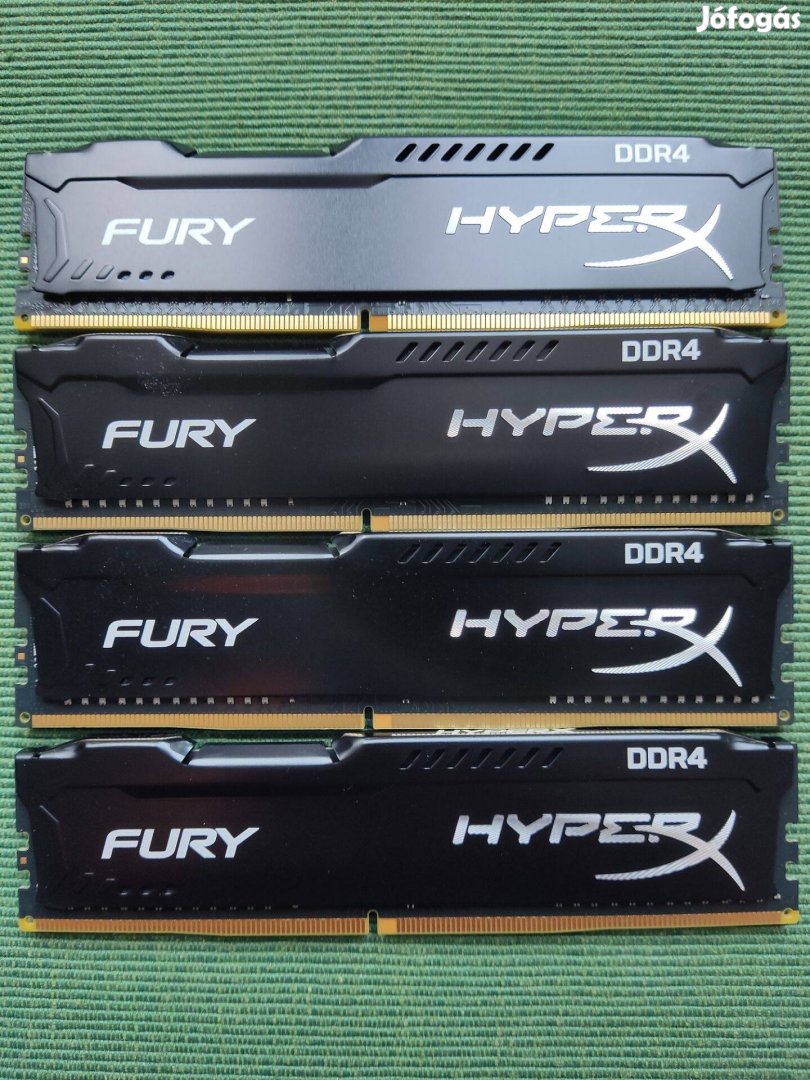 Kingston Hyperx Fury 16GB (4x4GB) DDR4 2400MHz HX424C15FBK2/8 eladó!