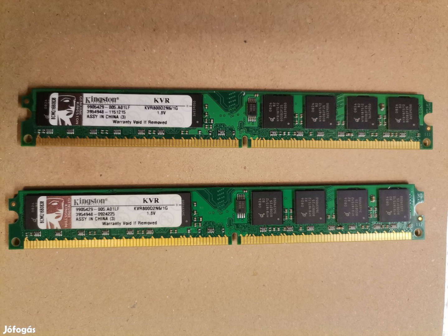 Kingston Kvr DDR2 memória 1GB 800MHz
