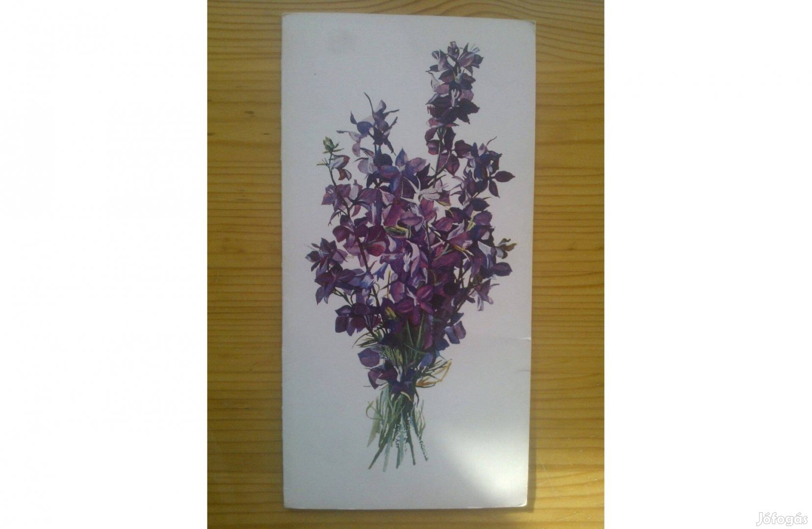 Kinyitható régi virágos képeslap névnapi jókívánsággal 2 Ft!