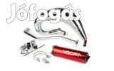 Kipufogó Voca Cross Krómozott 50 / 70cc piros Aprilia SX / Derbi DRD