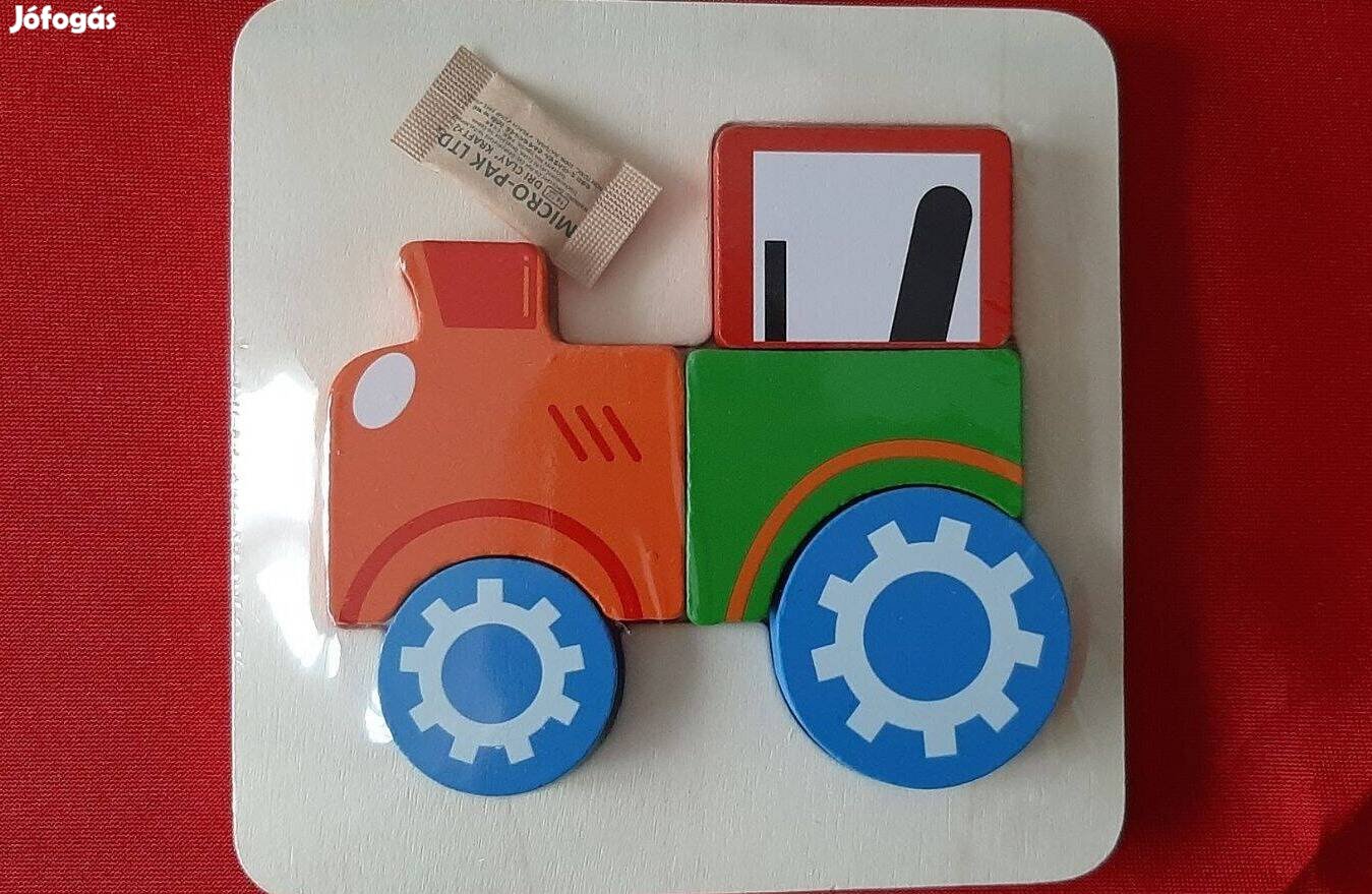 Kirakó játék (puzzle traktor) egy évesnél idősebbeknek