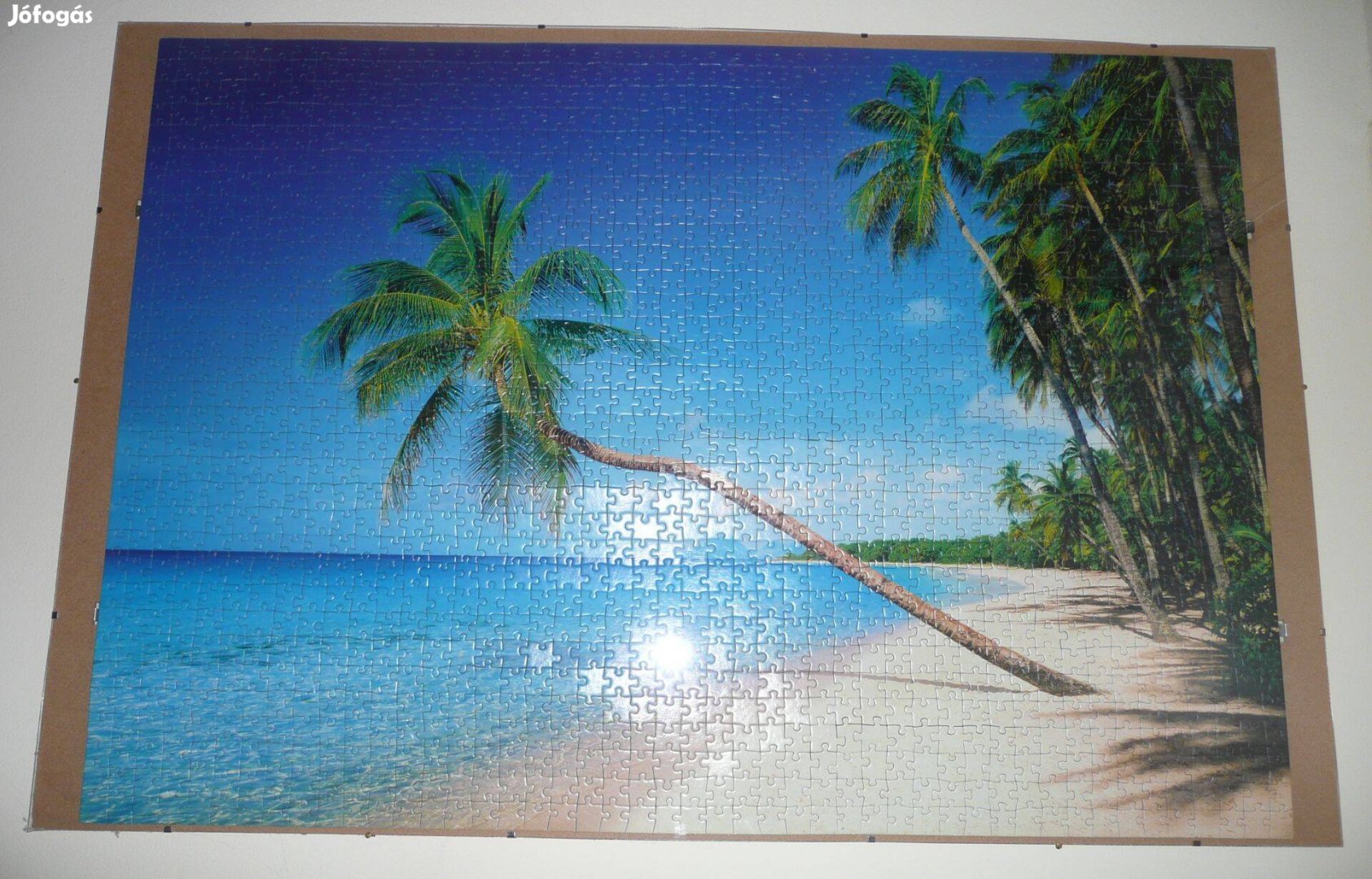 Kirakott Puzzle Kép Tengerpart Keretben, 1500 DB-OS, 60x91 CM