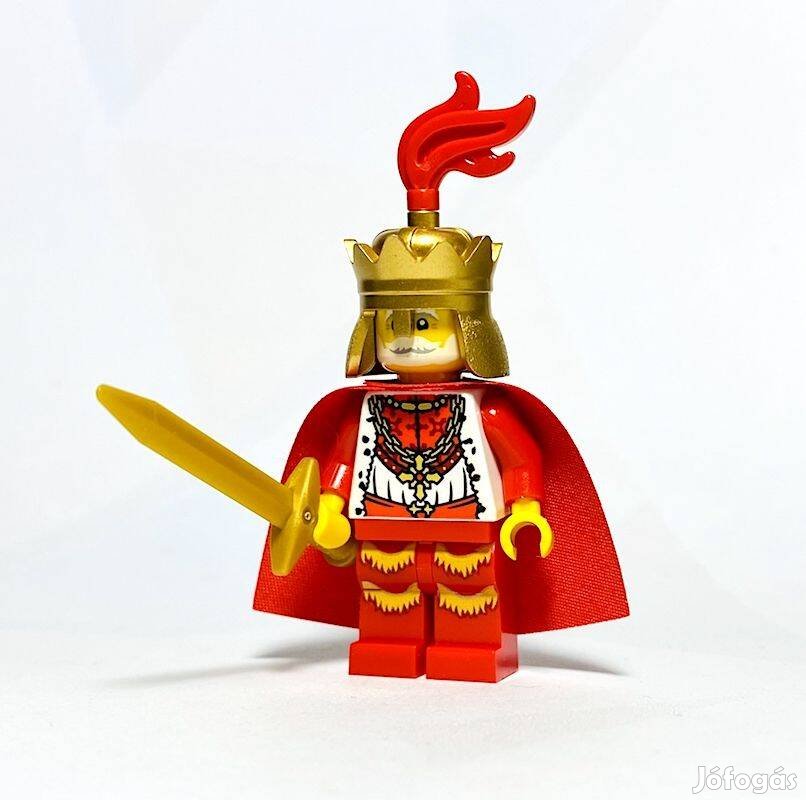 Király - Köpenyben Eredeti LEGO egyedi minifigura - Castle - Új