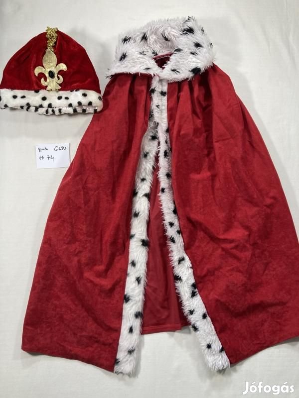 Király jelmez, király palást G680