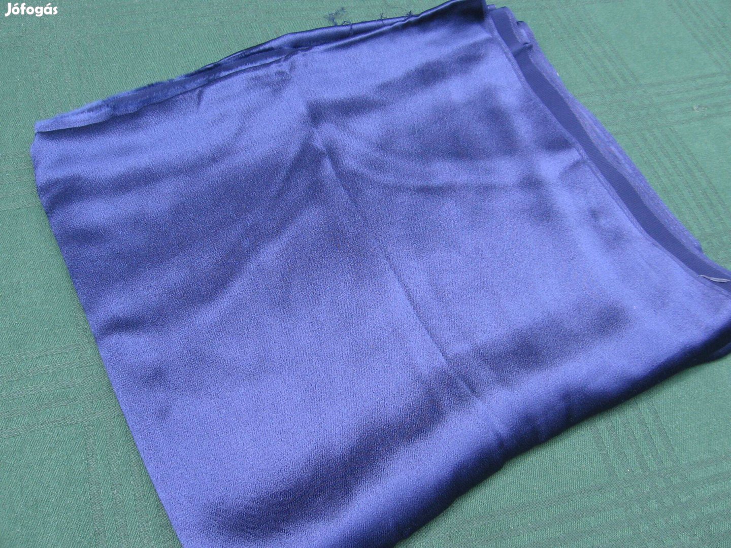 Királykék műselyem - méteráru V9.