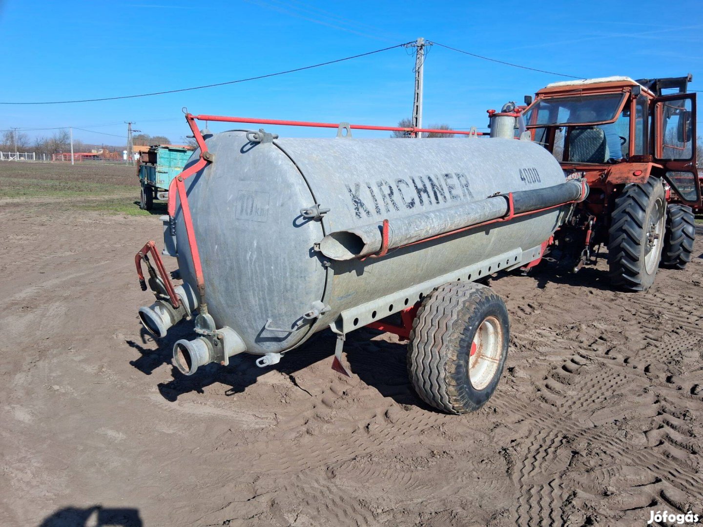 Kirchner 4000 horganyzott tartályos szippantó kifogástalan