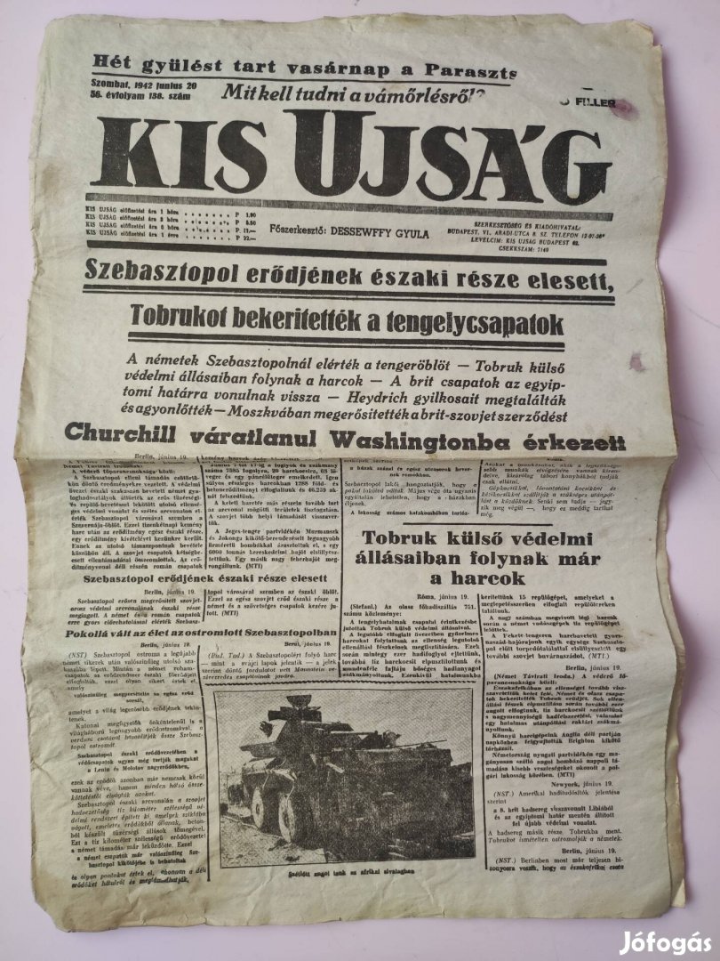 Kis Újság 1942 június 20