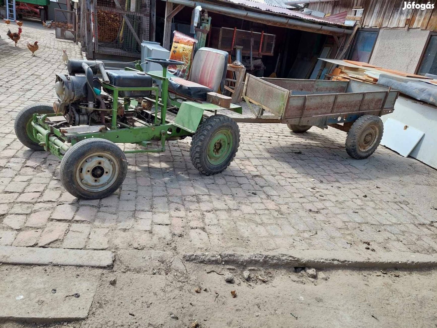 Kis kerti traktor eladó