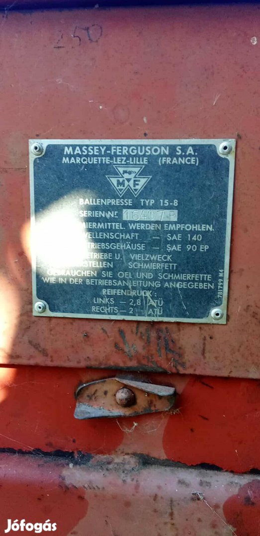 Kis kocka bálázó(Ferguson)