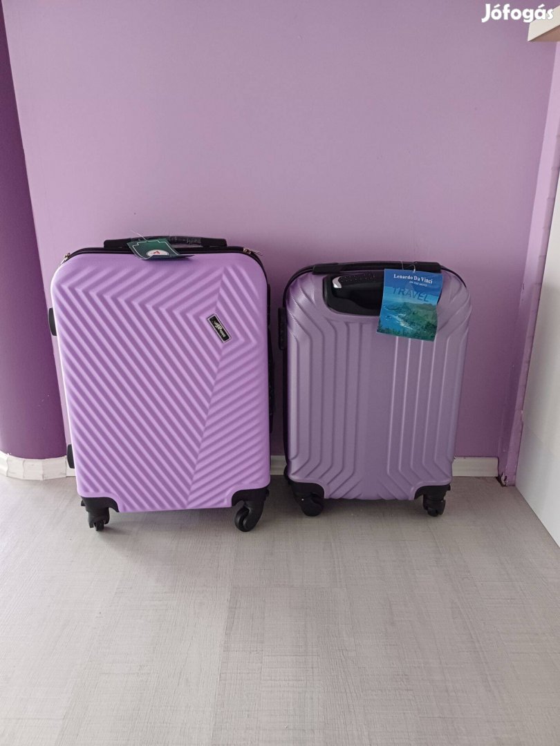 Kis lila kabin bőrönd, vadi új - számla is van hozzá