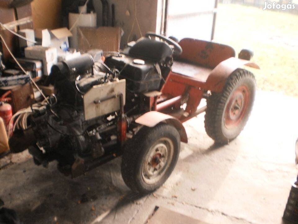 Kis traktor felújított utánfutóval- mely jó állapotú / egyben eladó