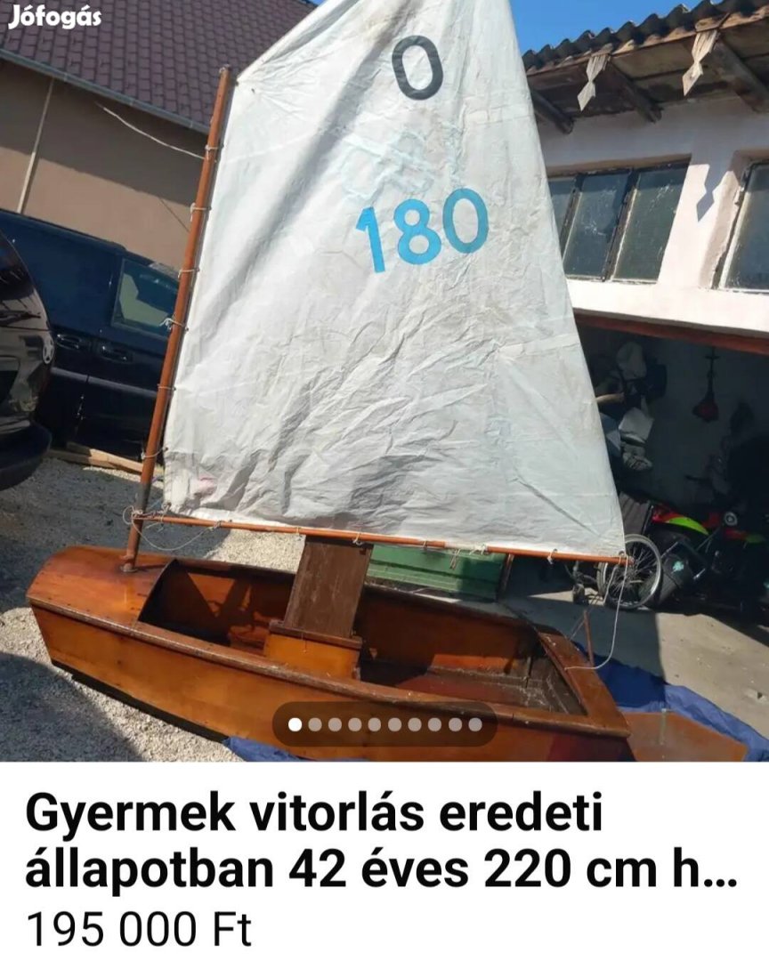 Kis vitorlás eredeti állapotban 