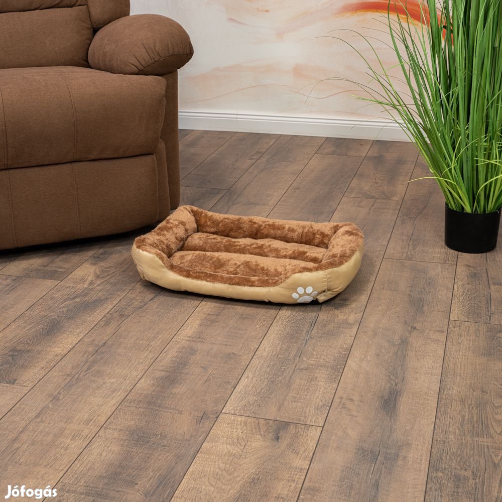 Kisállat fekhely, M méret, bézs-barna kutya / macska