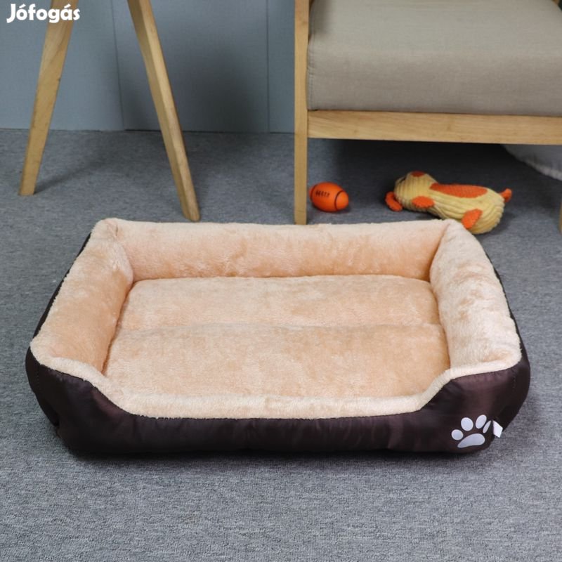 Kisállat fekhely, XXL méret, sötétbarna-bézs kutya / macska
