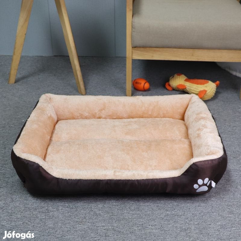 Kisállat fekhely, XXL méret, sötétbarna-bézs kutya / macska