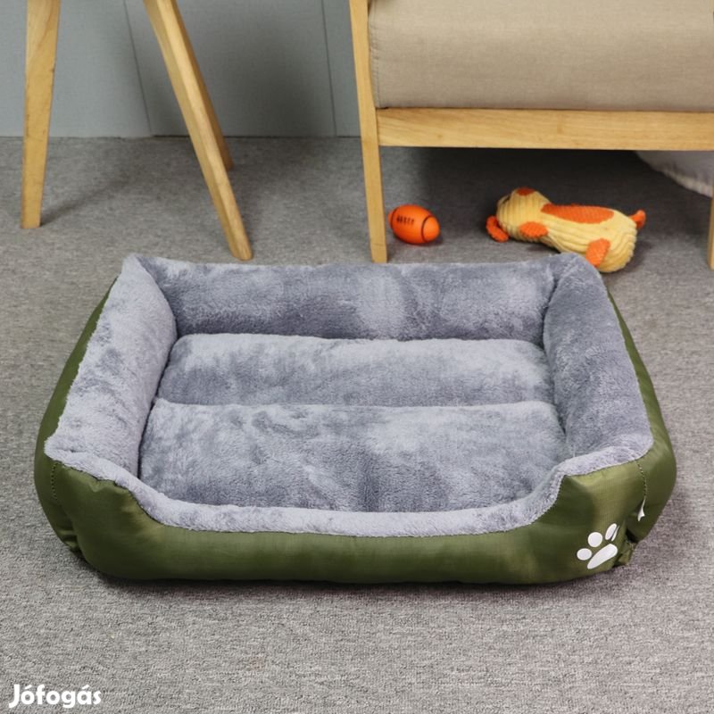 Kisállat fekhely, XXL méret, sötétzöld-világosszürke kutya / macska
