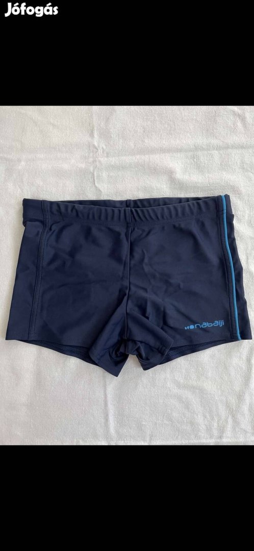 Kisfiú fürdőnadrág 134-140-es, sötétkék, Decathlon, Nabaiji