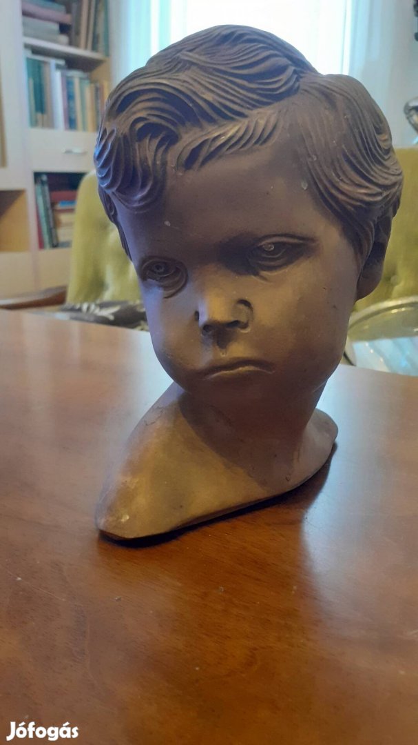 Kisfiú kerámia brüszt fej