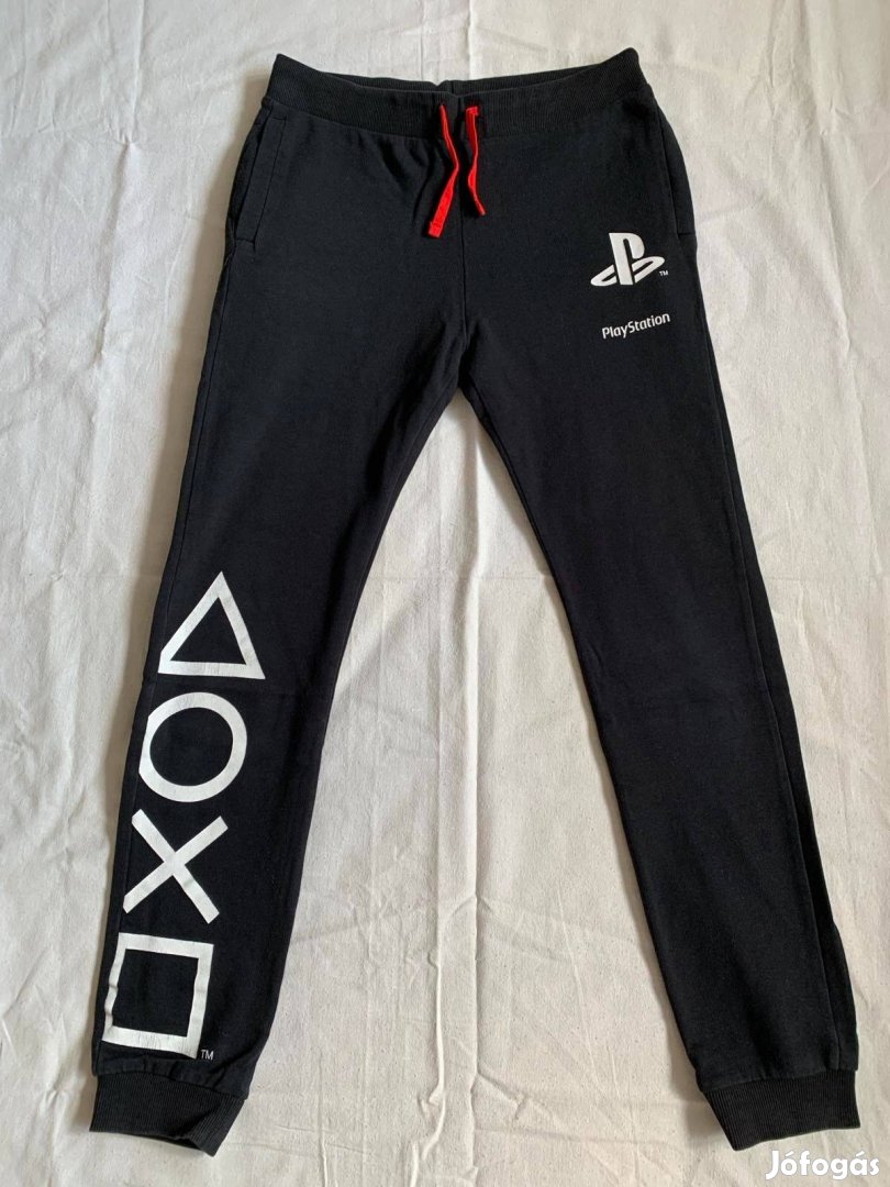 Kisfiú melegítő alsó 158-as, fekete, Playstation