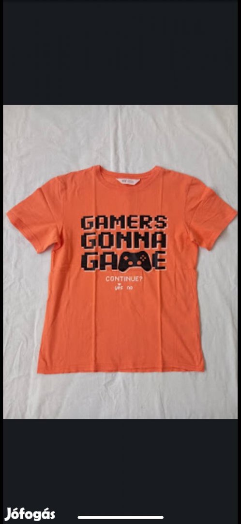 Kisfiú póló (146-152-es, Gamers, H&M)