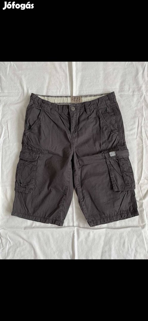 Kisfiú rövidnadrág 164-es, szürke, újszerű, oldalzsebes, CA