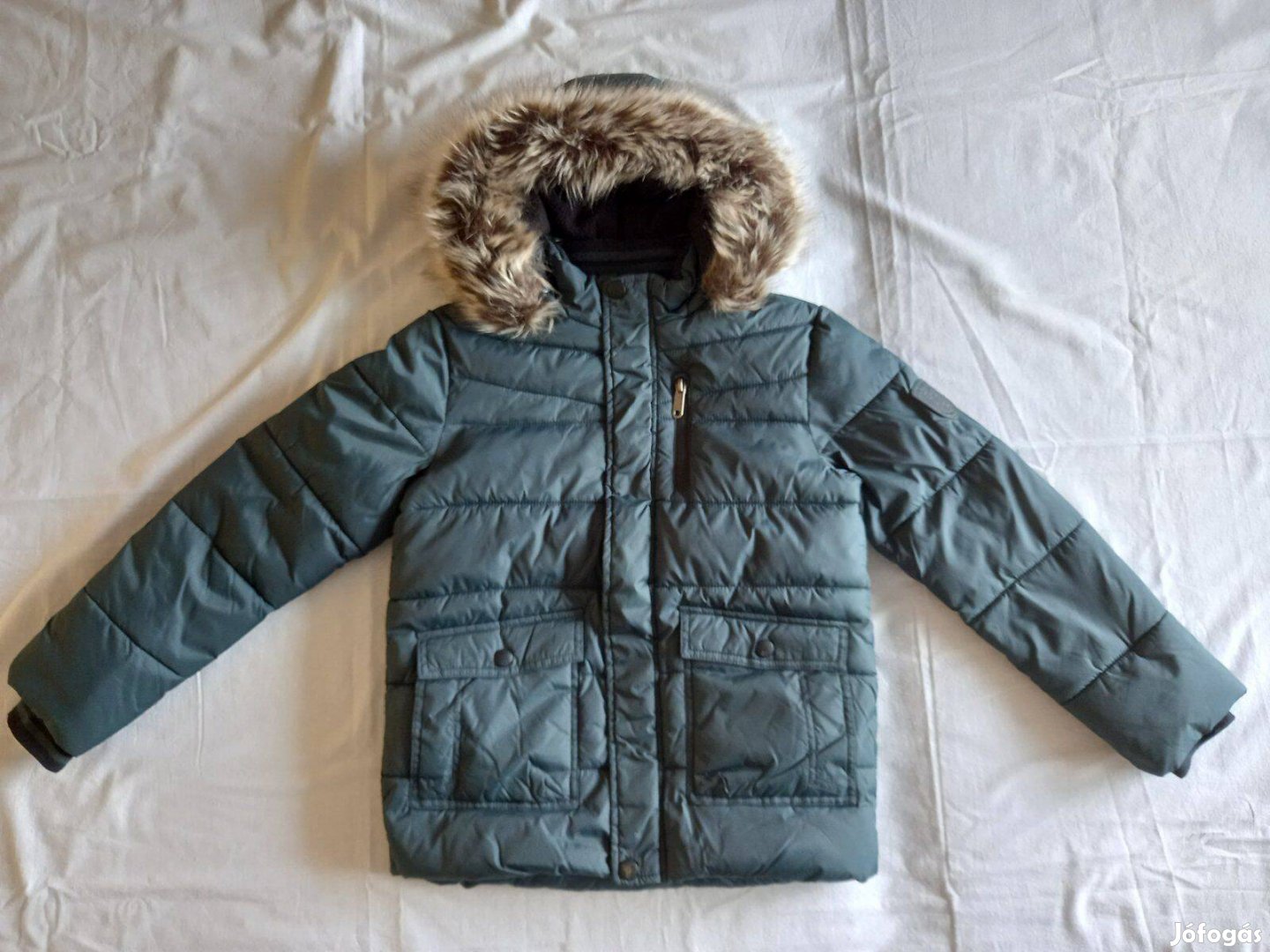 Kisfiú télikabát 140-es, CA, zöld